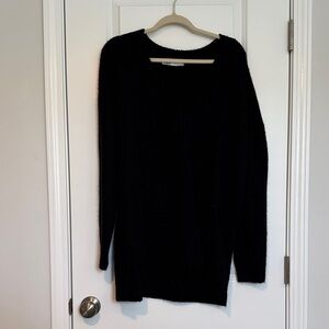 Women's Black V-Neck Sweater